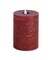 Melrose LED Flameless Simplux Designer Pillar Candles - 5" - Red - Set of 2
